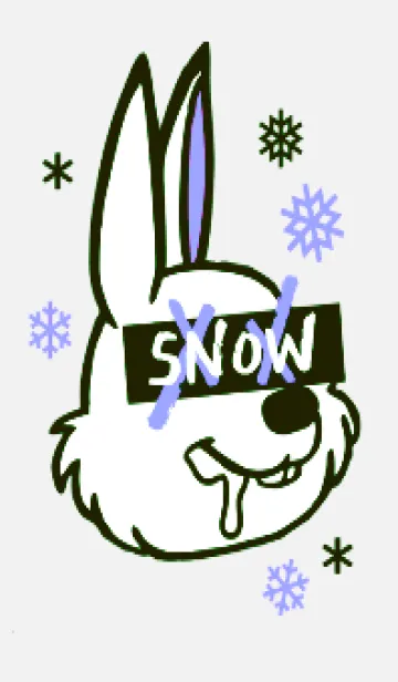 [LINE着せ替え] スノーラビット .20の画像1
