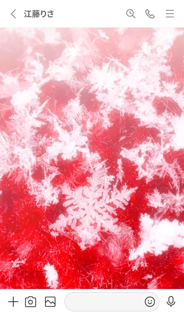 [LINE着せ替え] Real Snow Crystal #8-1の画像2