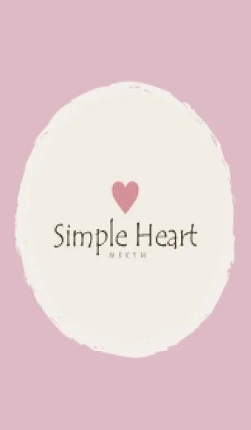[LINE着せ替え] Simple Heart Dusky Pink - NATURAL 38の画像1