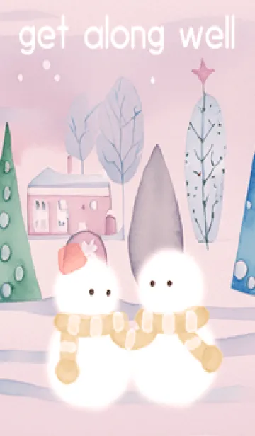 [LINE着せ替え] babypink♡仲良しな冬09_1の画像1