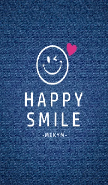 [LINE着せ替え] HAPPY SMILE DENIM HEART - MEKYM 24の画像1