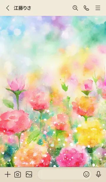 [LINE着せ替え] 薔薇(バラ)の花の着せかえ(R823)の画像2