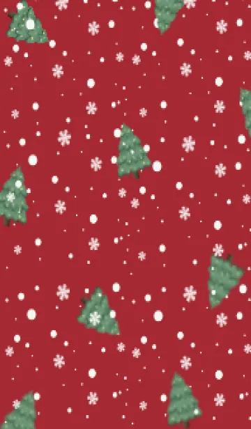 [LINE着せ替え] Christmas tree redの画像1