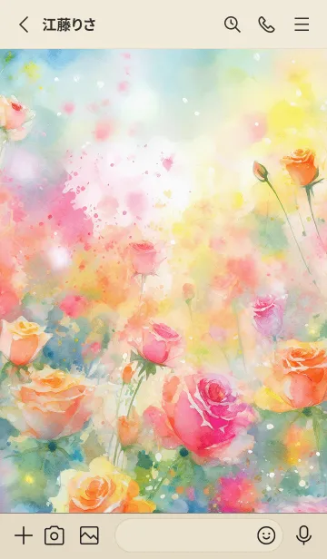 [LINE着せ替え] 薔薇(バラ)の花の着せかえ(R831)の画像2