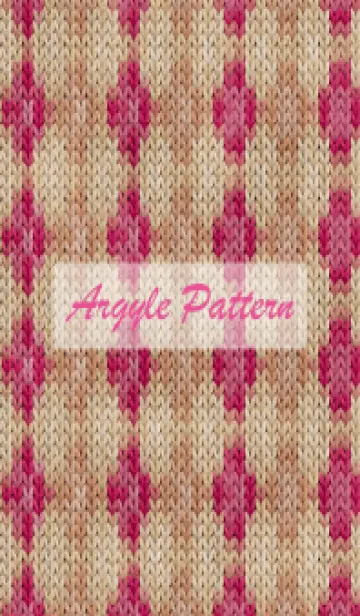 [LINE着せ替え] argyle pattern embroidery 50の画像1