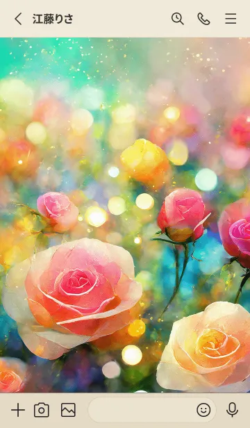 [LINE着せ替え] 薔薇(バラ)の花の着せかえ(R832)の画像2