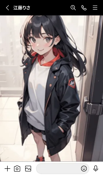 [LINE着せ替え] 少女が一人 #MB42。の画像2