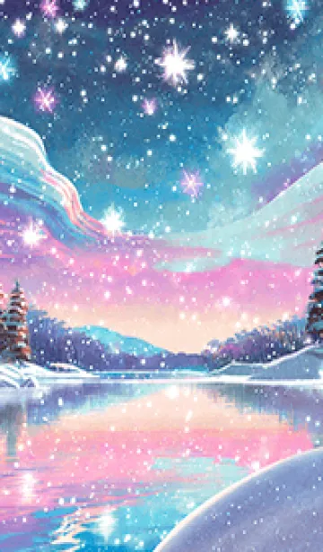 [LINE着せ替え] 優美な冬の風景の着せかえ(Winter-804)の画像1