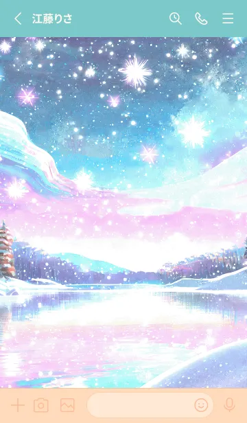 [LINE着せ替え] 優美な冬の風景の着せかえ(Winter-804)の画像2