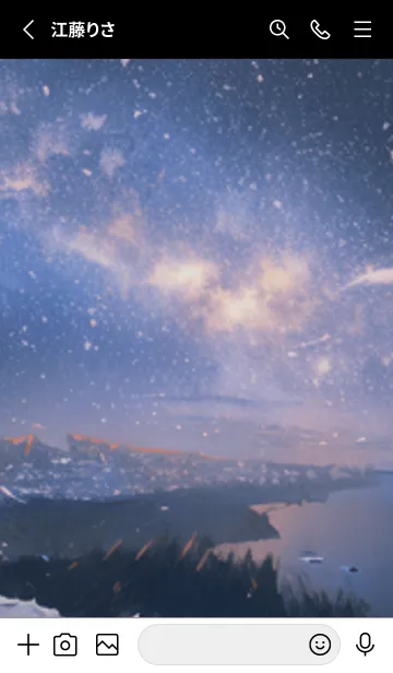 [LINE着せ替え] 銀河の冬空 #MC35。の画像2