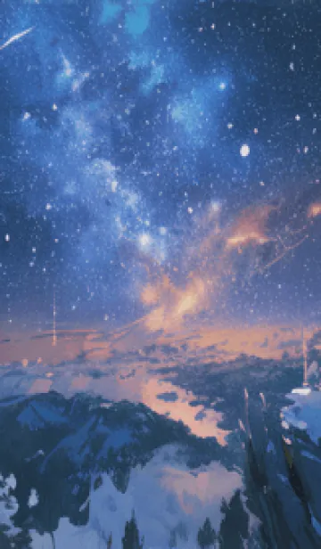 [LINE着せ替え] 銀河の冬空 #MC33。の画像1