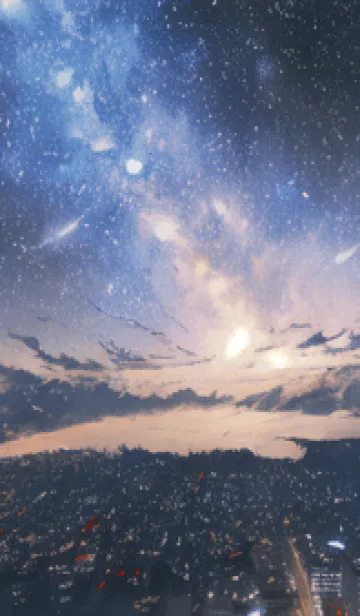 [LINE着せ替え] 銀河の冬空 #MC216。の画像1