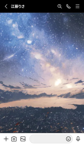 [LINE着せ替え] 銀河の冬空 #MC216。の画像2