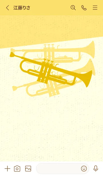 [LINE着せ替え] Trumpet CLR トパーズの画像2