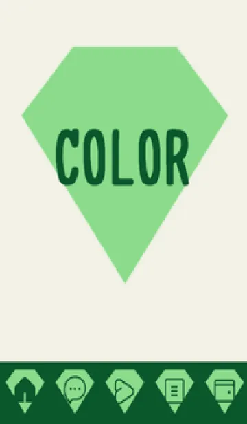 [LINE着せ替え] green color Z81の画像1