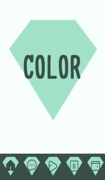 [LINE着せ替え] green color Z85の画像1