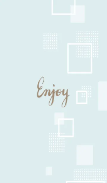 [LINE着せ替え] おしゃれ 四角 白5の画像1