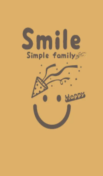 [LINE着せ替え] スマイル＆ハッピー 飴色の画像1