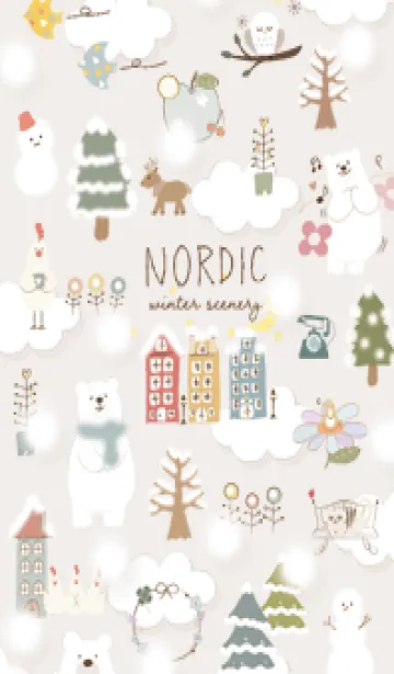 [LINE着せ替え] brown♡楽しい北欧風03_1の画像1