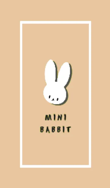 [LINE着せ替え] ホワイト ラビット 268の画像1