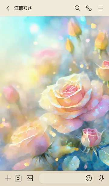 [LINE着せ替え] 薔薇(バラ)の花の着せかえ(R844)の画像2