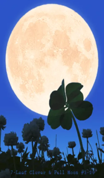 [LINE着せ替え] 七つ葉のクローバー & Full Moon #3-29の画像1