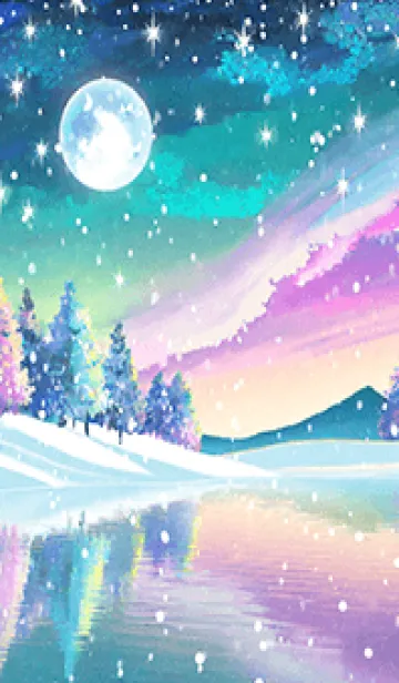 [LINE着せ替え] 優美な冬の風景の着せかえ(Winter-815)の画像1