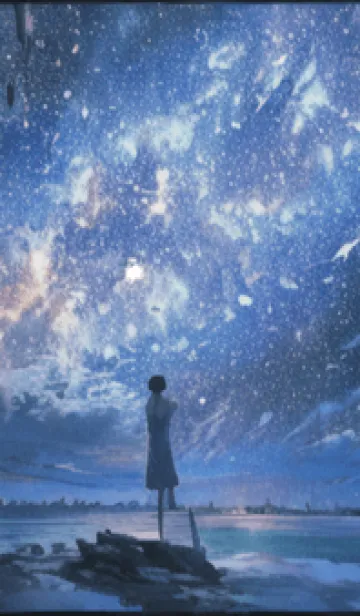 [LINE着せ替え] 銀河の冬空 #MC29。の画像1