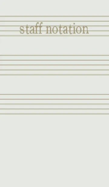 [LINE着せ替え] 五線譜1 ミストホワイトの画像1