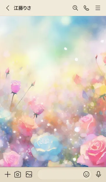 [LINE着せ替え] 薔薇(バラ)の花の着せかえ(R850)の画像2