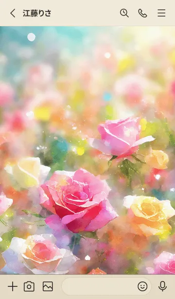 [LINE着せ替え] 薔薇(バラ)の花の着せかえ(R852)の画像2