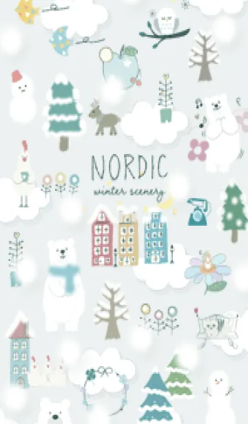 [LINE着せ替え] bluegreen♡楽しい北欧風06_1の画像1