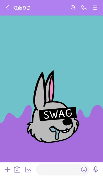 [LINE着せ替え] スワッグ ラビット 27の画像2