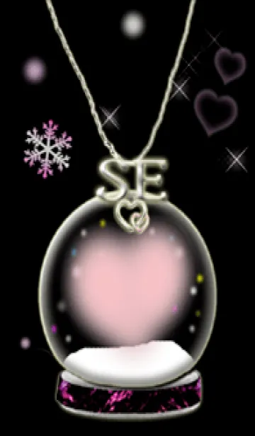 [LINE着せ替え] イニシャル32 S&E  スノードームの画像1