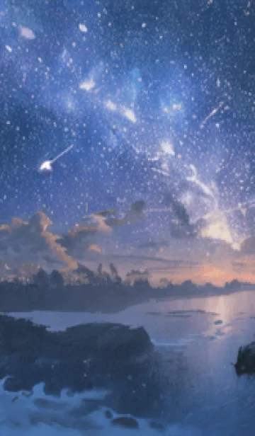 [LINE着せ替え] 銀河の冬空 #MD011。の画像1