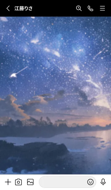 [LINE着せ替え] 銀河の冬空 #MD011。の画像2