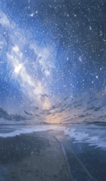 [LINE着せ替え] 銀河の冬空 #MD010。の画像1