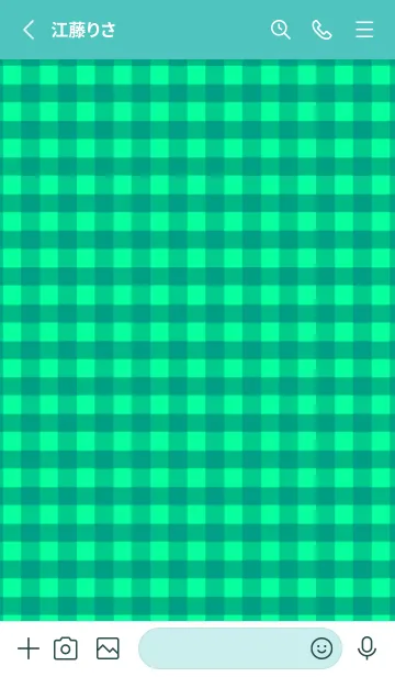 [LINE着せ替え] シンプル チェック 46の画像2