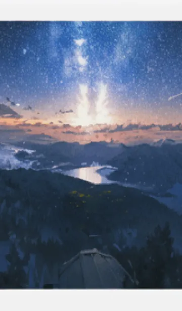 [LINE着せ替え] 銀河の冬空 #MD03。の画像1