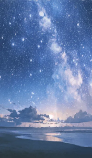 [LINE着せ替え] 銀河の冬空 #MD02。の画像1