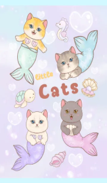 [LINE着せ替え] cutest Cat mermaid 2の画像1