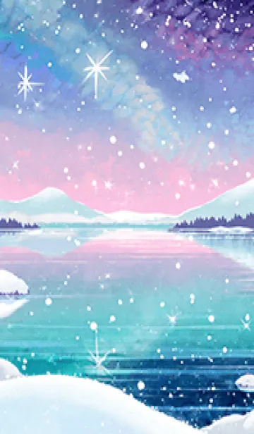 [LINE着せ替え] 優美な冬の風景の着せかえ(Winter-833)の画像1