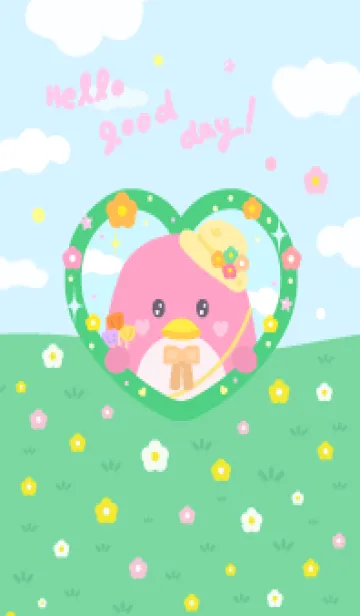 [LINE着せ替え] Lovelyday penguin pink (revised version)の画像1