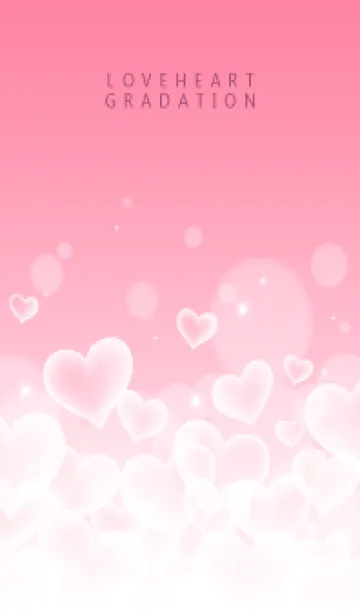 [LINE着せ替え] LOVE HEART GRADATION Milkypink 5の画像1