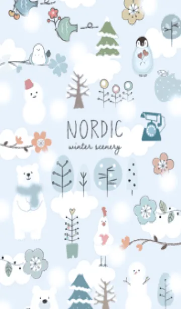 [LINE着せ替え] blue♡nordic15_1の画像1