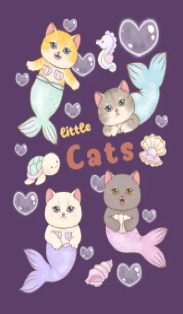 [LINE着せ替え] cutest Cat mermaid 18の画像1