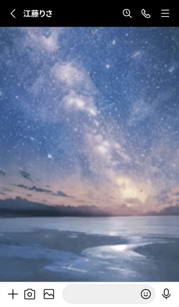 [LINE着せ替え] 銀河の冬空 #MC38。の画像2