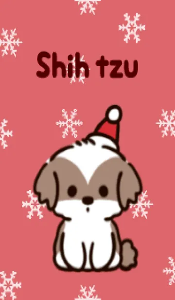 [LINE着せ替え] ちっちゃいシーズーとクリスマス★の画像1