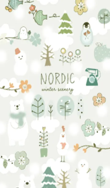 [LINE着せ替え] green♡nordic07_1の画像1