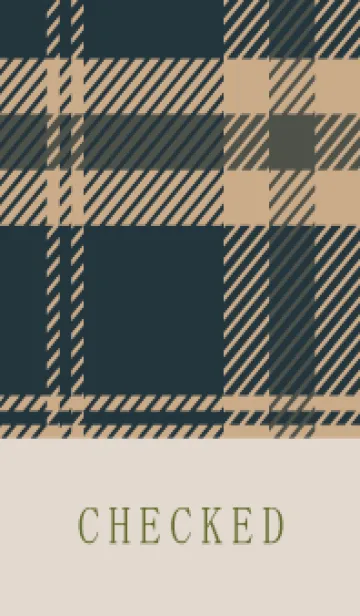 CHECKED NAVY-BROWN-24の着せ替えメイン画像